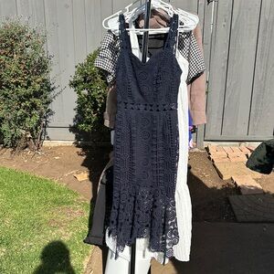 Lulus Navy Lace Dress